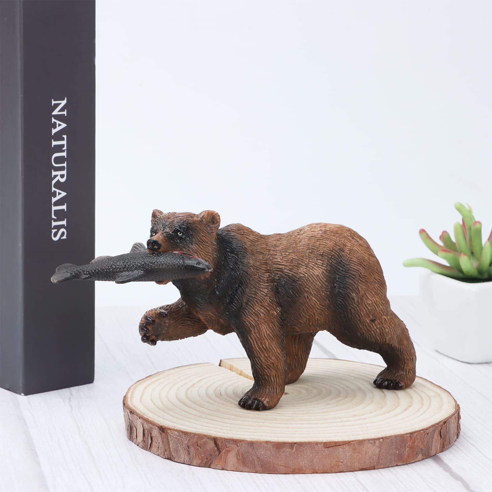 Amazon.co.jp: クマの置物 おもちゃの熊のおもちゃの置物セット